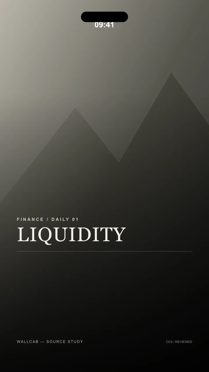 LIQUIDITY, a Finance wallpaper in the Minimal theme