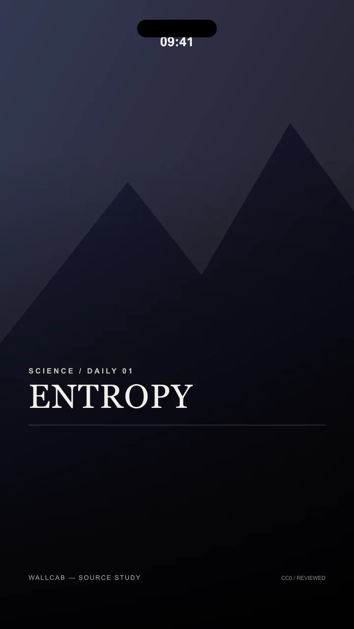ENTROPY, a Science wallpaper in the Space theme