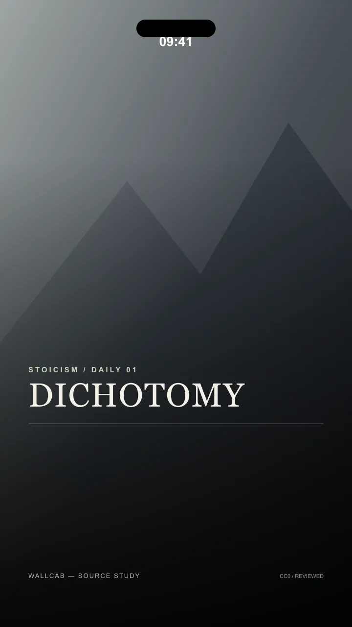 DICHOTOMY, a Stoicism wallpaper in the Mountains theme